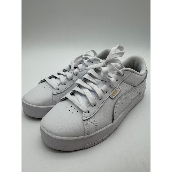 Shoes - Puma Court Sneaker White Leather Women's Size 8 EU 38.5 Lace Up Casual Shoes